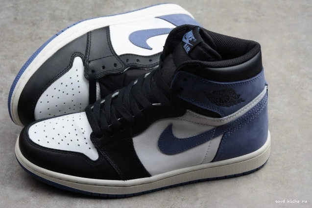 Air Retro 1 Blue High Jordan OG Moon 555088-115 0723